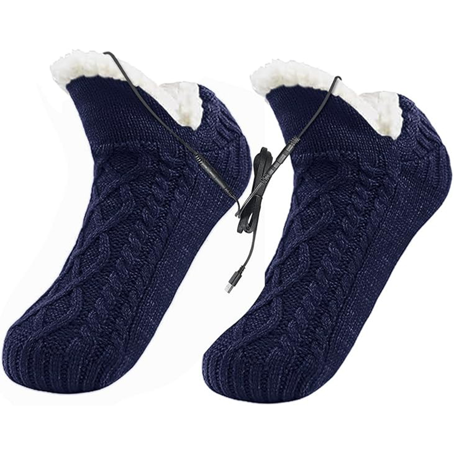 Electric Heated Fleece Socks 8