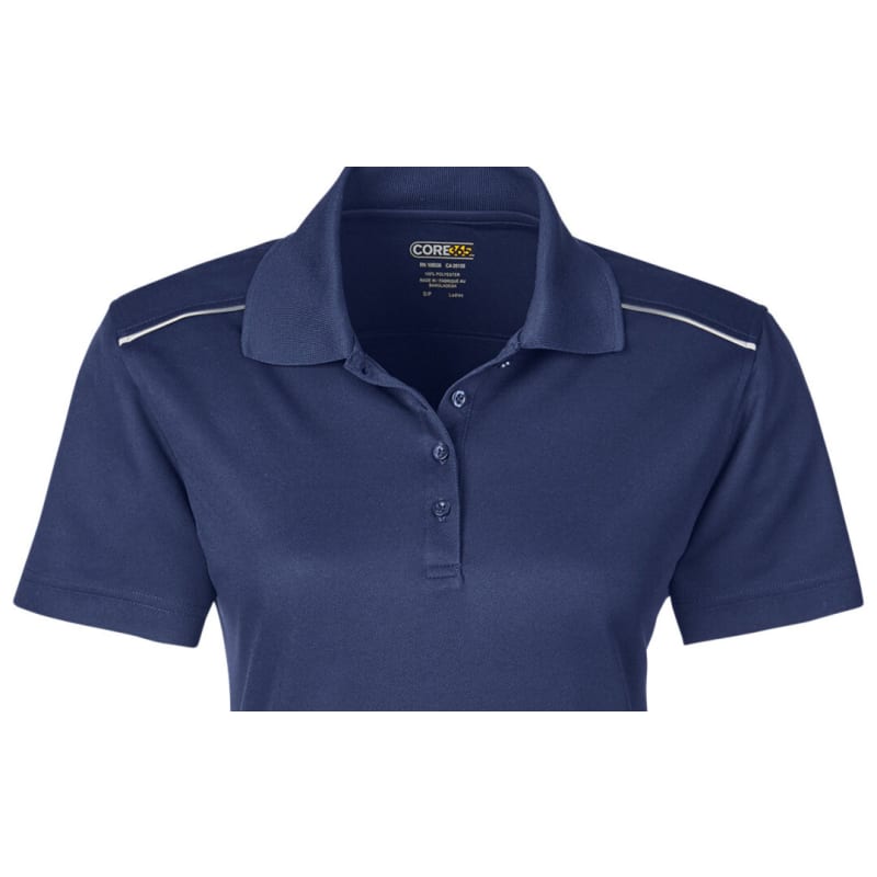 CORE365 Ladies' Radiant Performance Piqué Polo With Reflective Piping 15