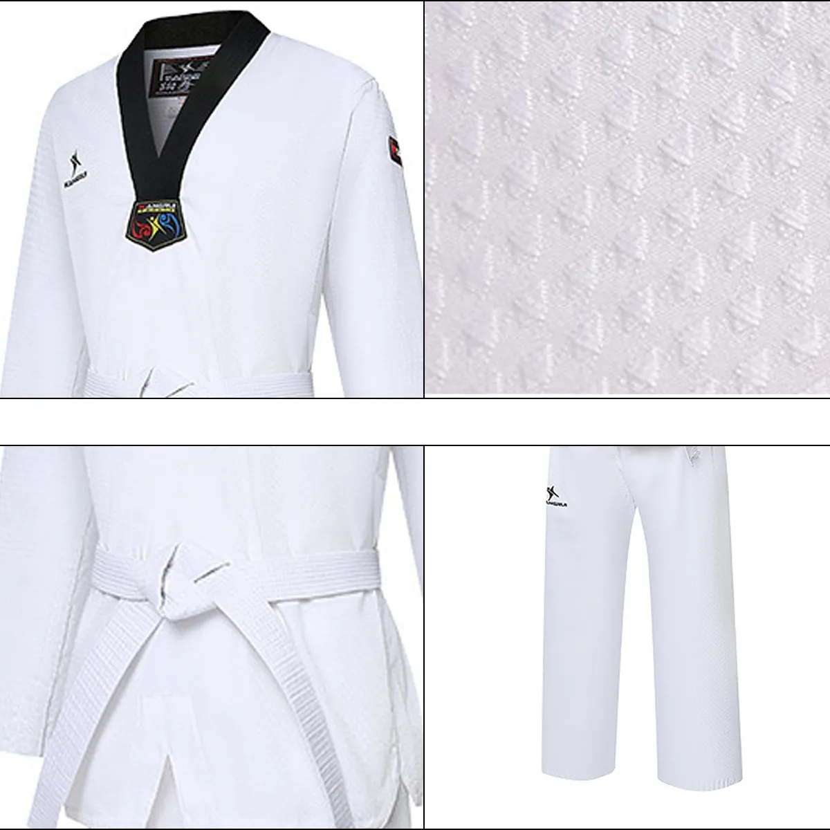 Unisex Taekwondo Uniform Set With Belt 3