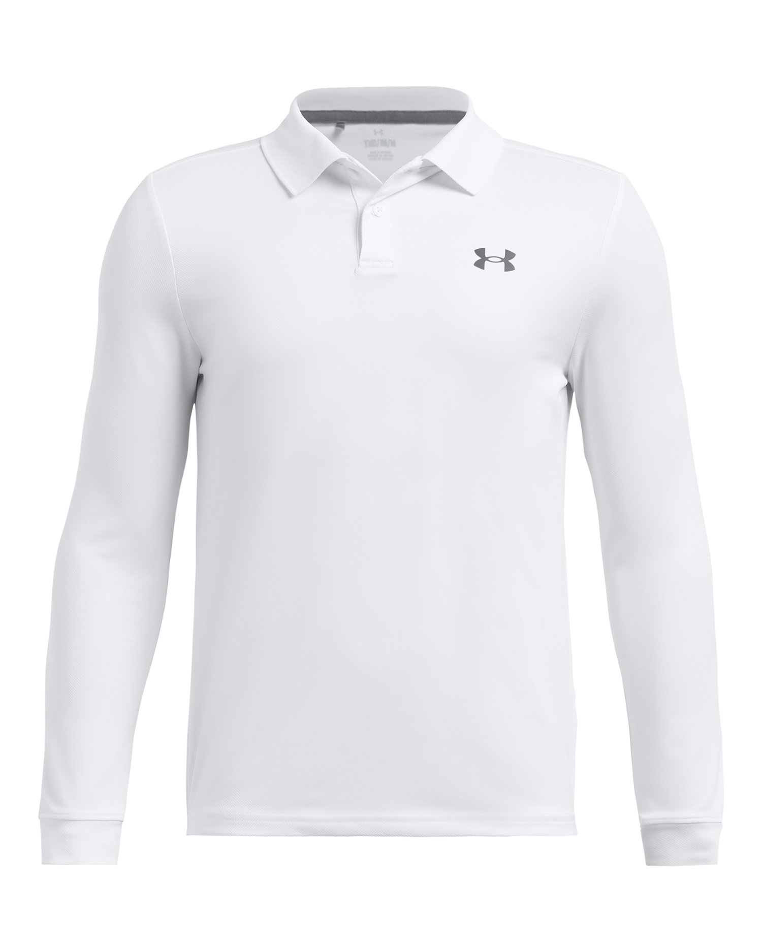UA Match Play Boys' Long Sleeve Polo 3