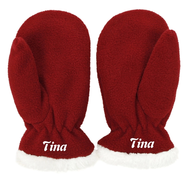 Winter Full Finger Fleece Mittens 4