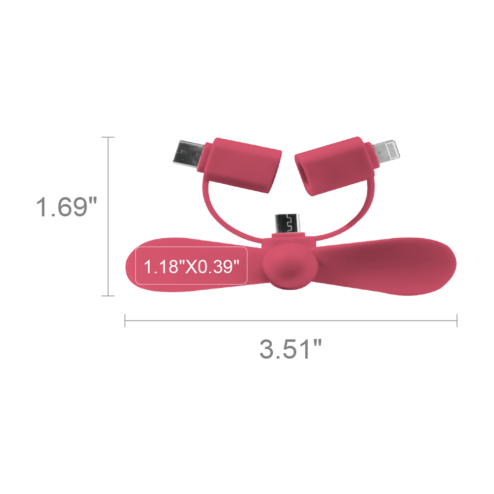 Mini 3-in-1 Portable Phone Fan