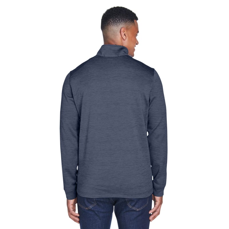 Devon & Jones Men's Newbury Mélange Fleece Quarter-Zip 14