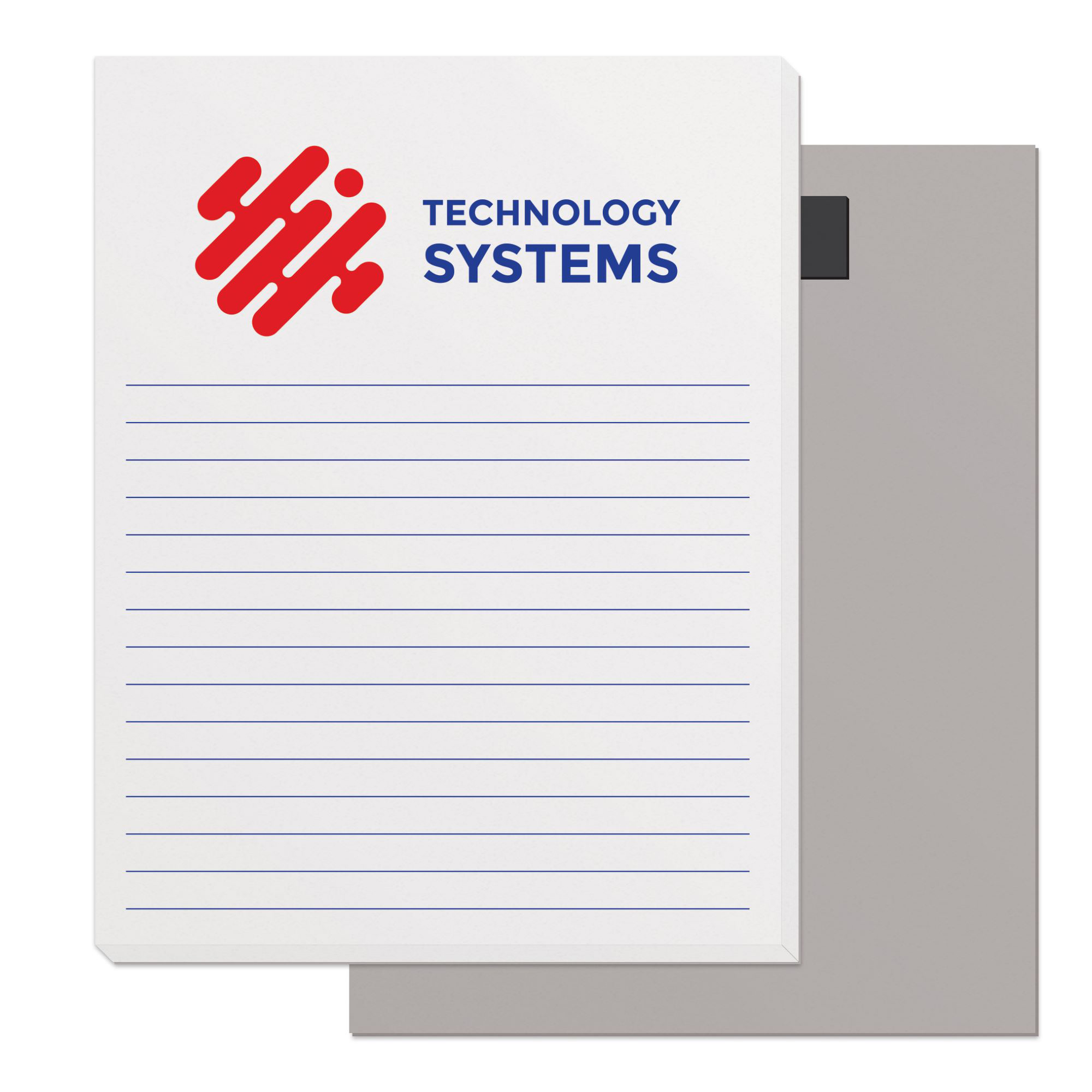 50 Page Magnetic Note-Pads with 2 Custom Colour Imprint (4.25"x5.5")