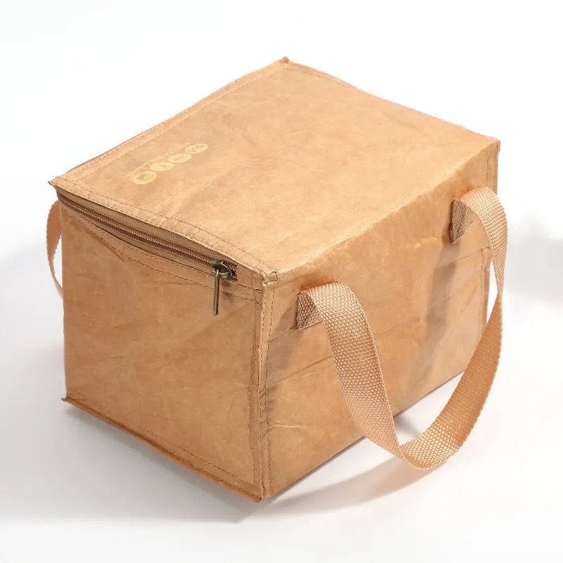 Foldable Eco-friendly Kraft Paper Lunch Bag 3