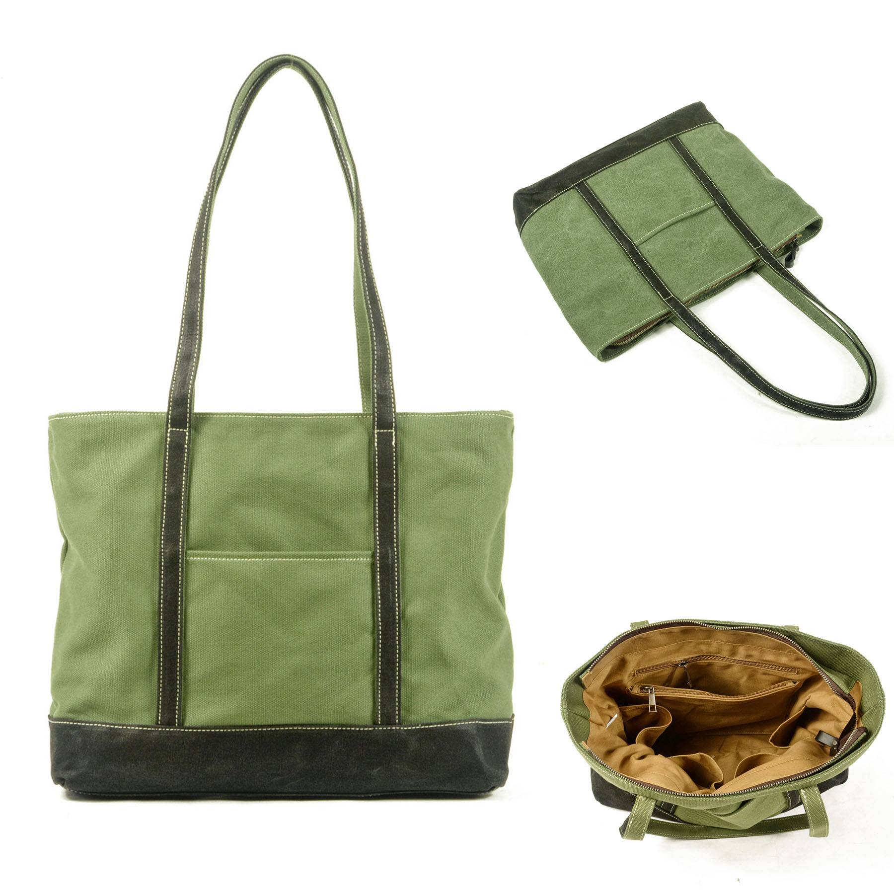 Multicolor Canvas Water-resistant Tote Bag 10