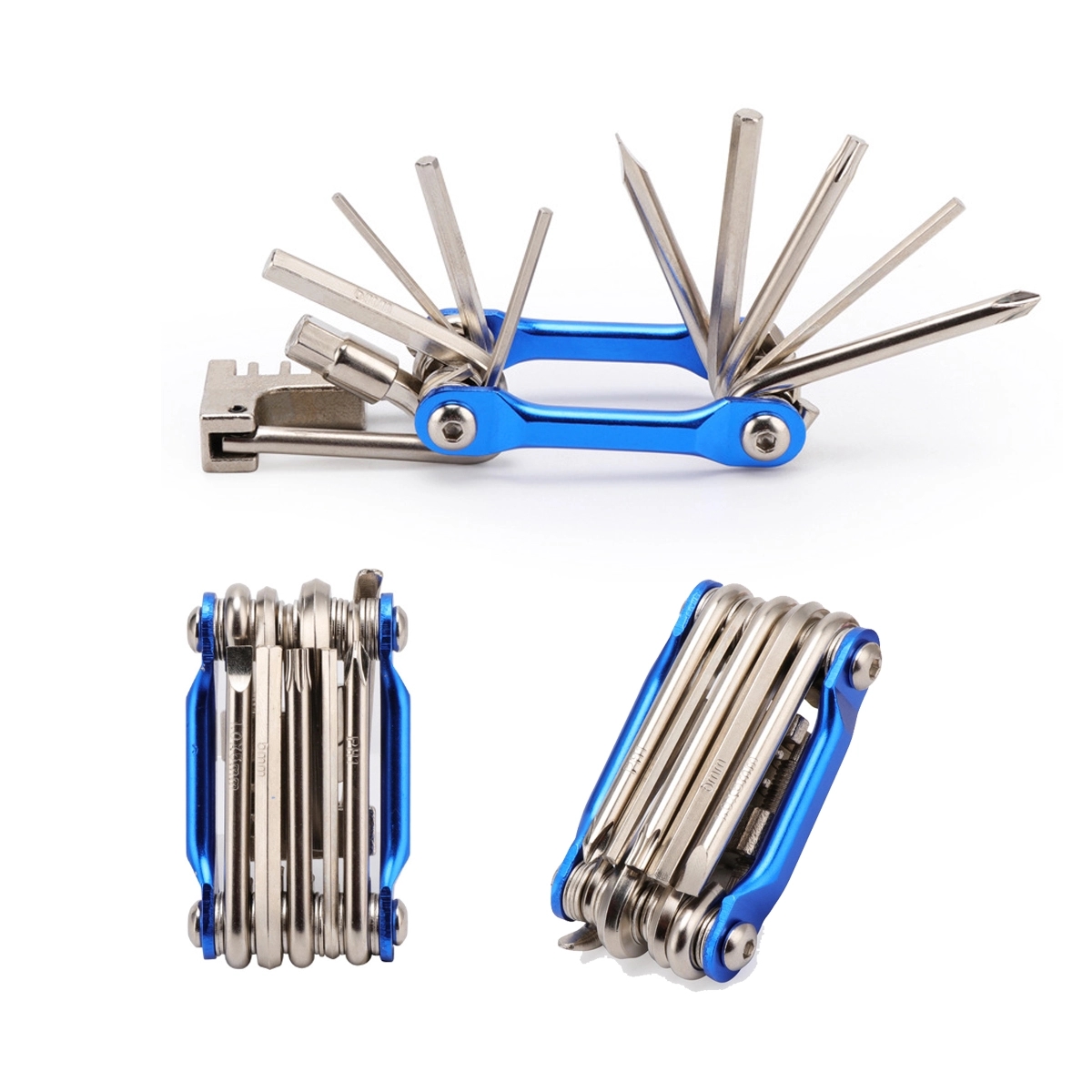 11 In One Folding Portable Bicycle Multitool Tool Kit 4
