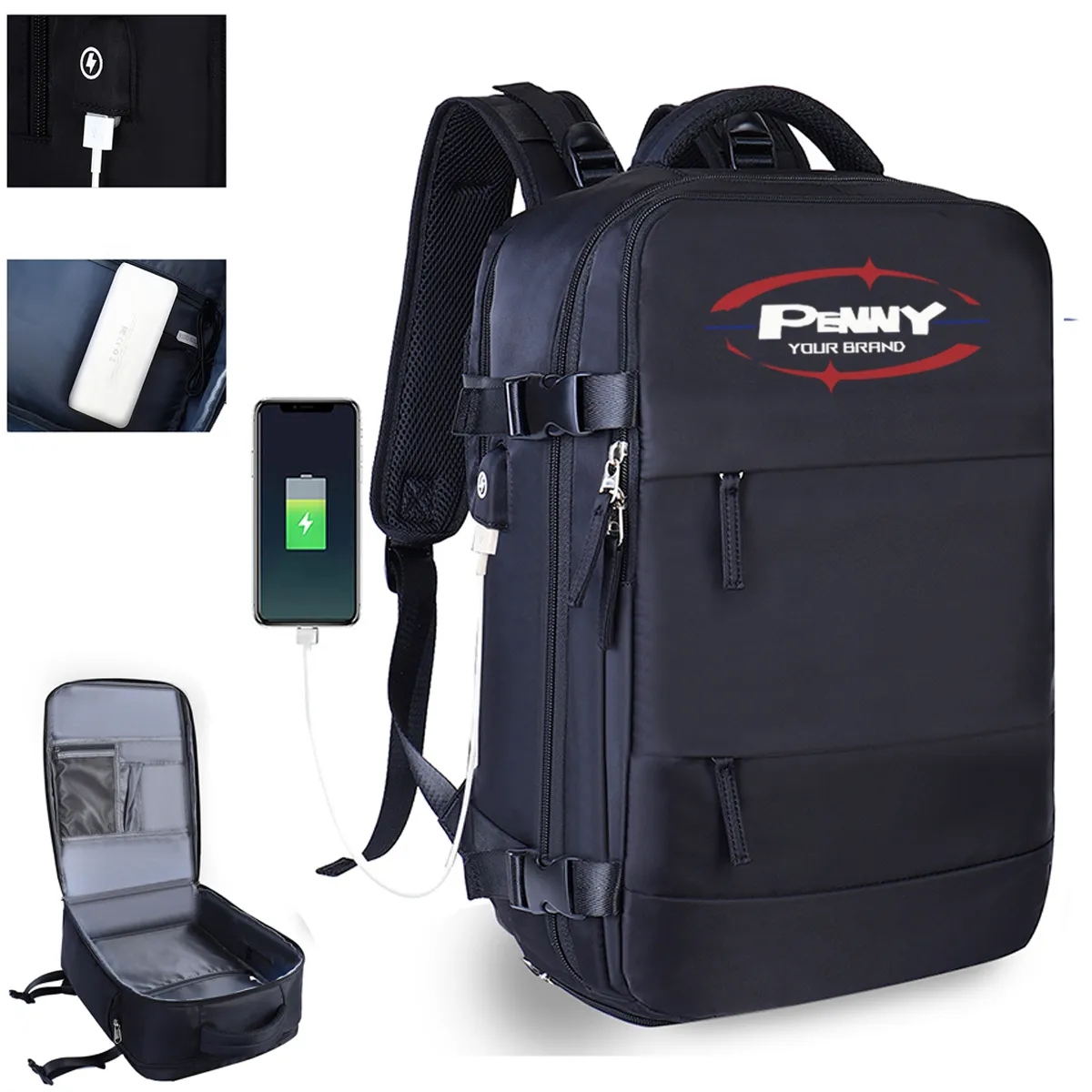 Waterproof Luggage Travel Backpack With Shoe Compartment 3