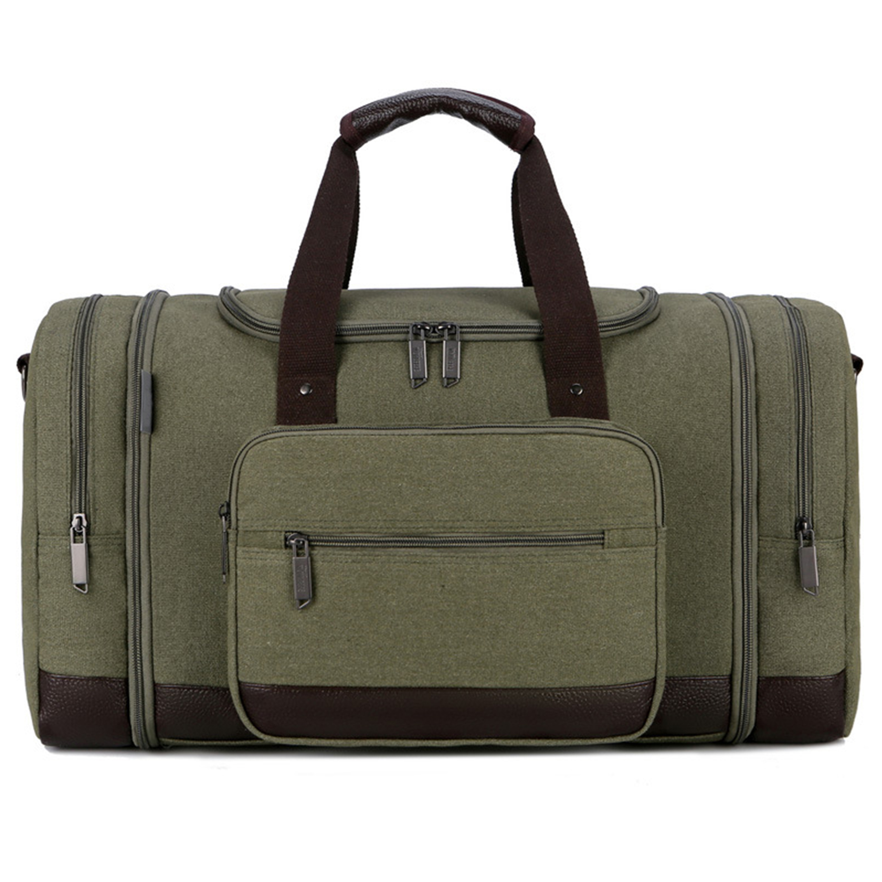 Canvas Shoe Compartment Travel Tote Bag 6