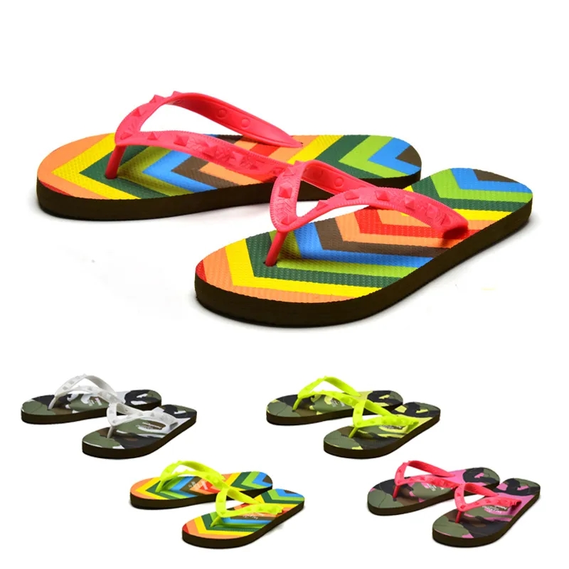 Rainbow Stripe Flip Flop 4