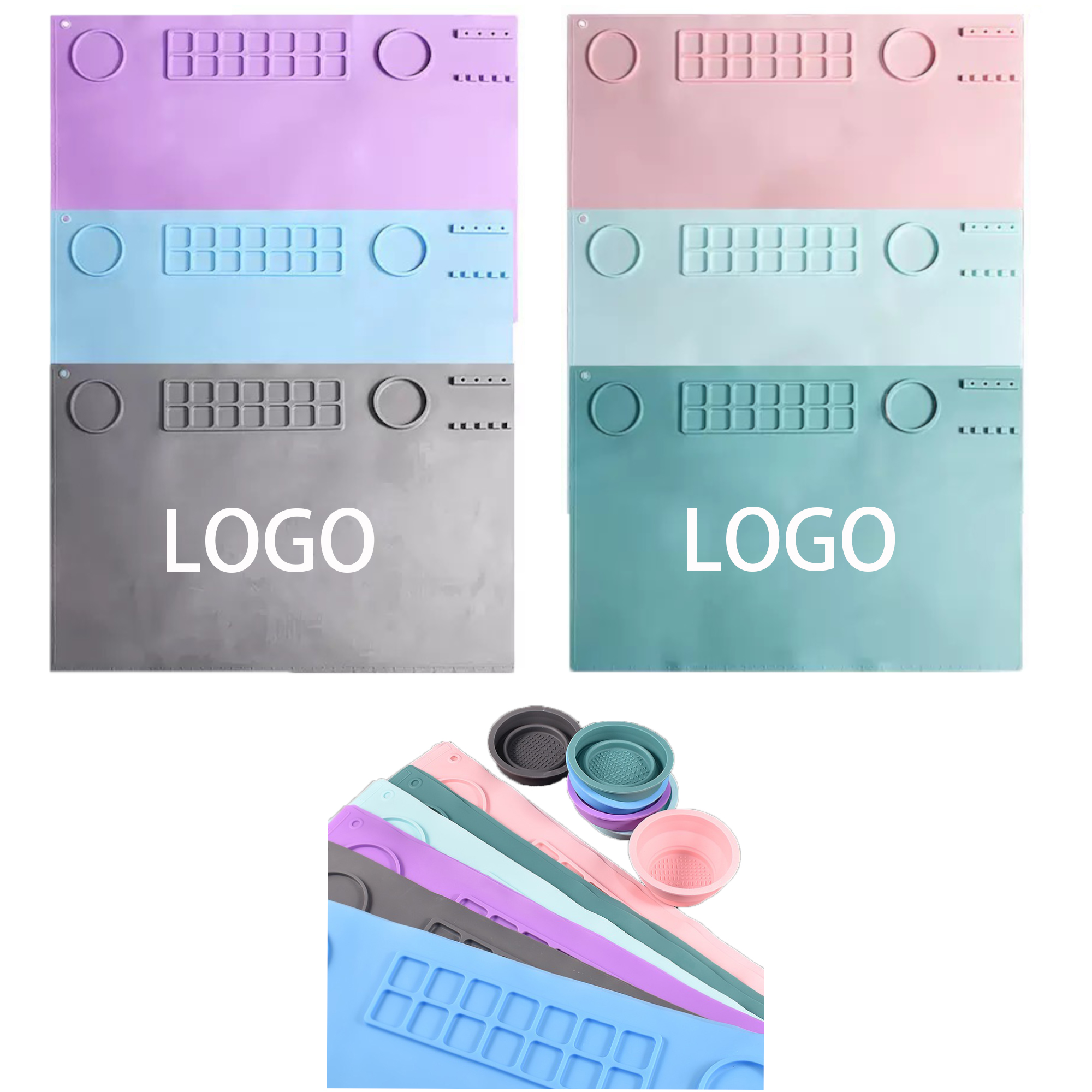 Silicone Painting Pad Palette MOQ 1pcs 4