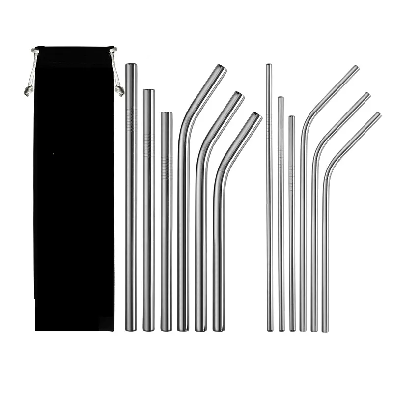 Stainless Steel Straws Straight and Bent Tubes 5