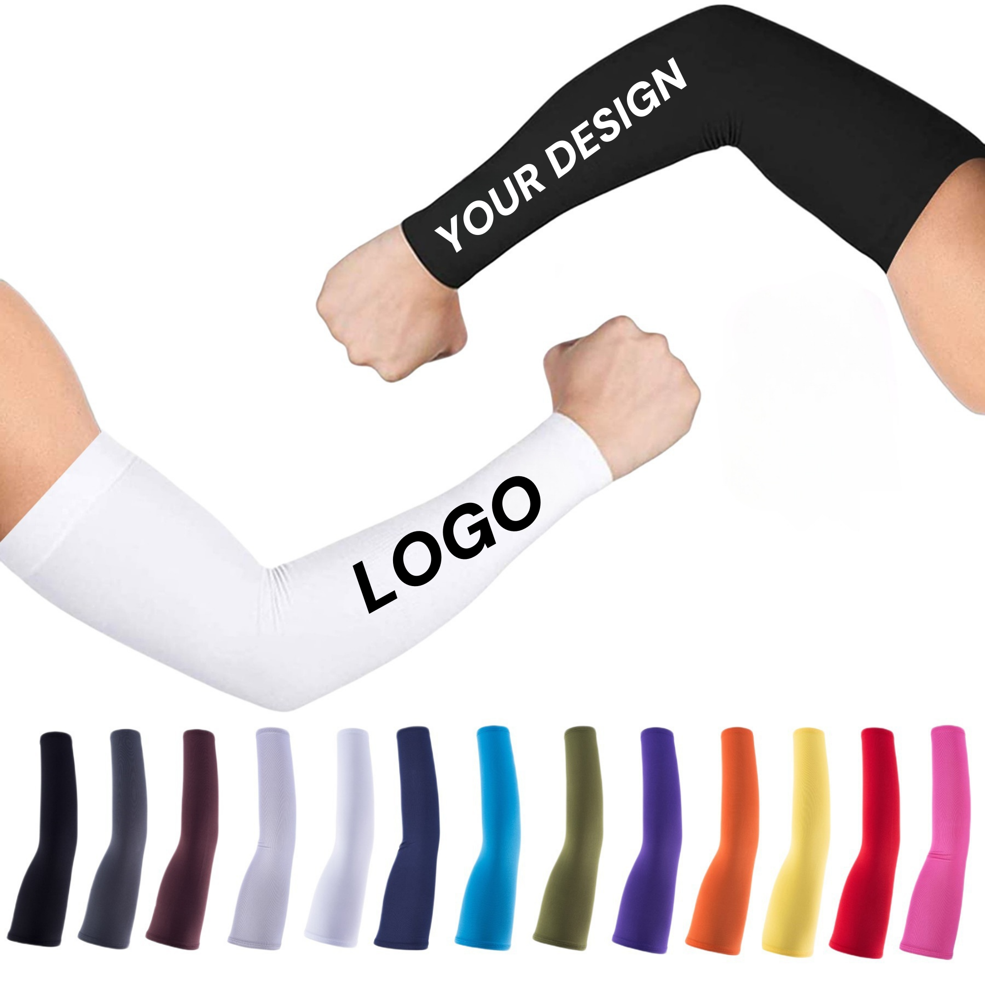 UV Protection Unisex Arm Cooling Sleeves 2