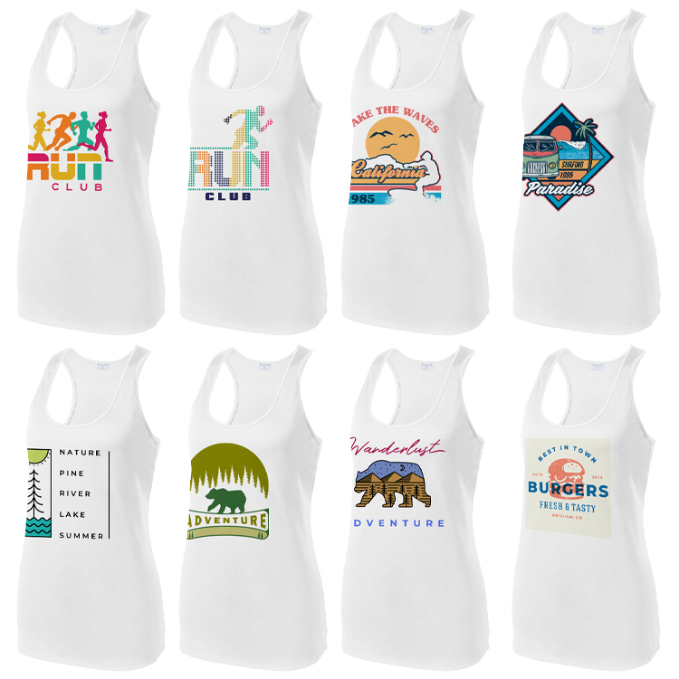 Ladies Racerback Spot Sublimation Tank Top 12