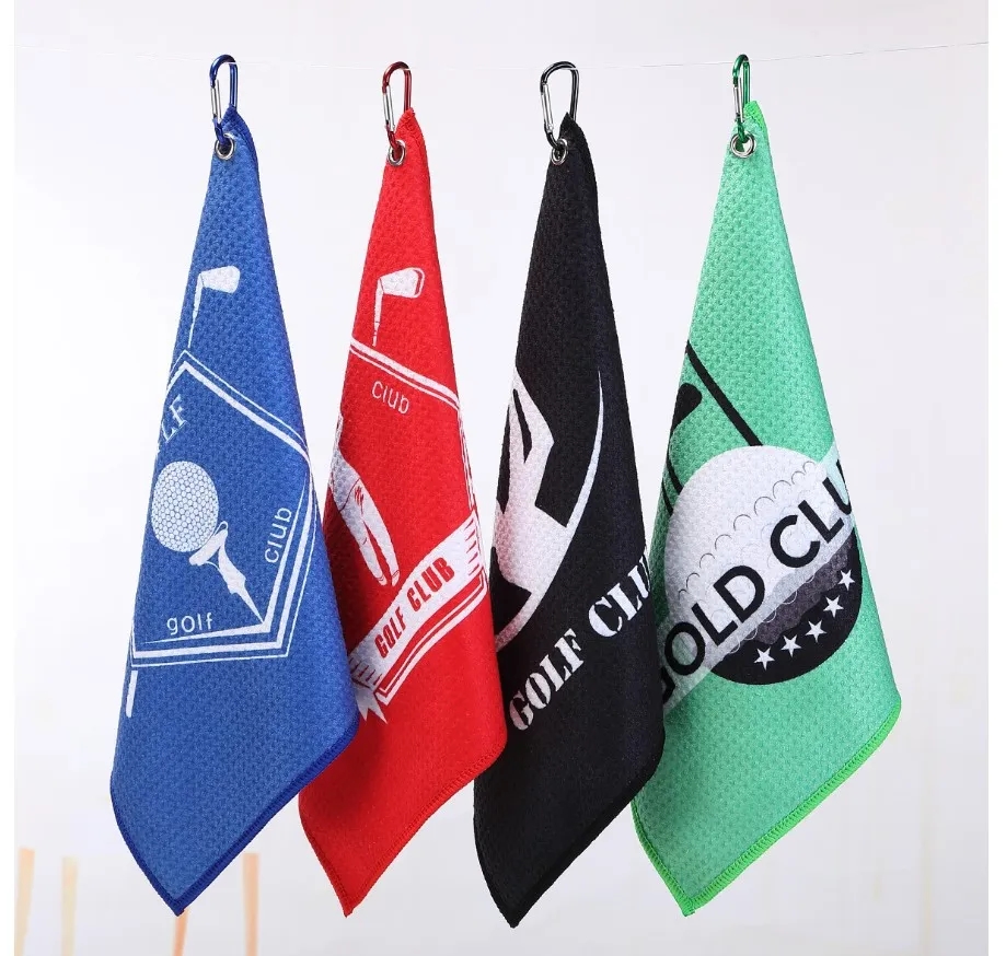 Microfiber Golf Towels With Metal Carabiner 4