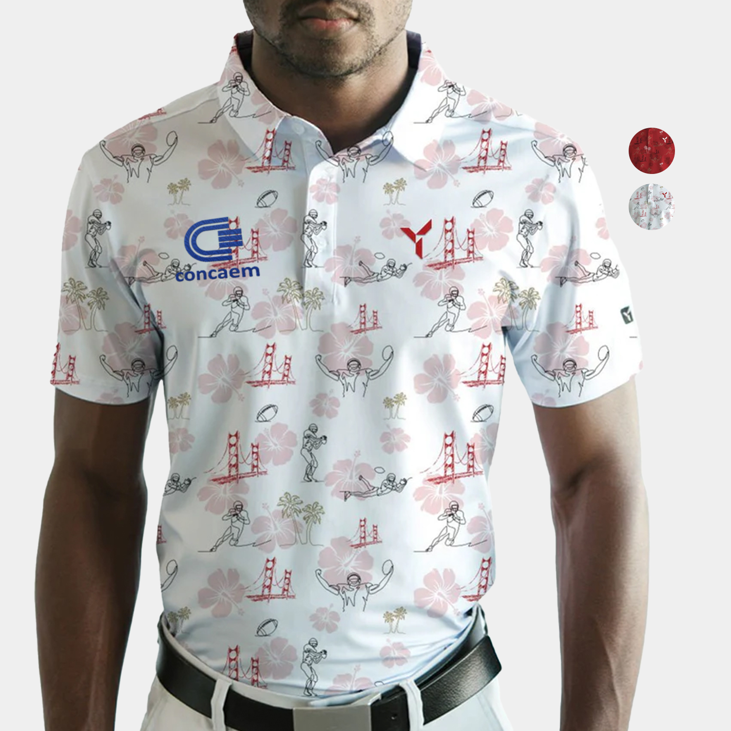 YATTA Golf® - San Francisco men's Moisture Wicking Golf Polo Shirt 2