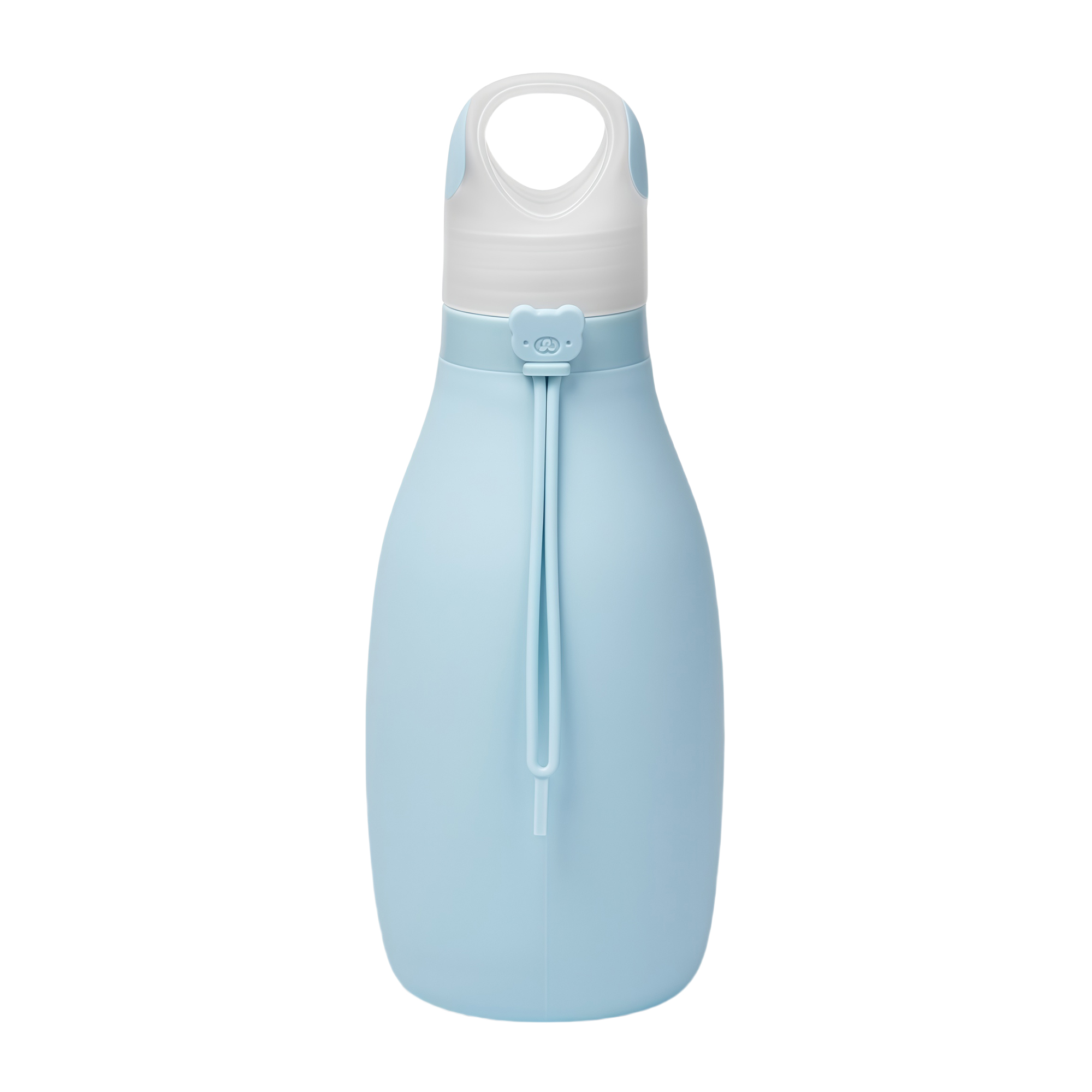 500ml Collapsible Silicone Water Bottle for Outdoor Cycling Sports Ins Style Student with Rope