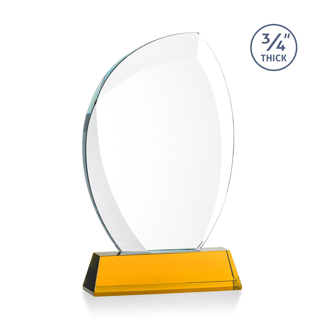 Wichita VividPrint™ Award on Newhaven Base - Amber 6