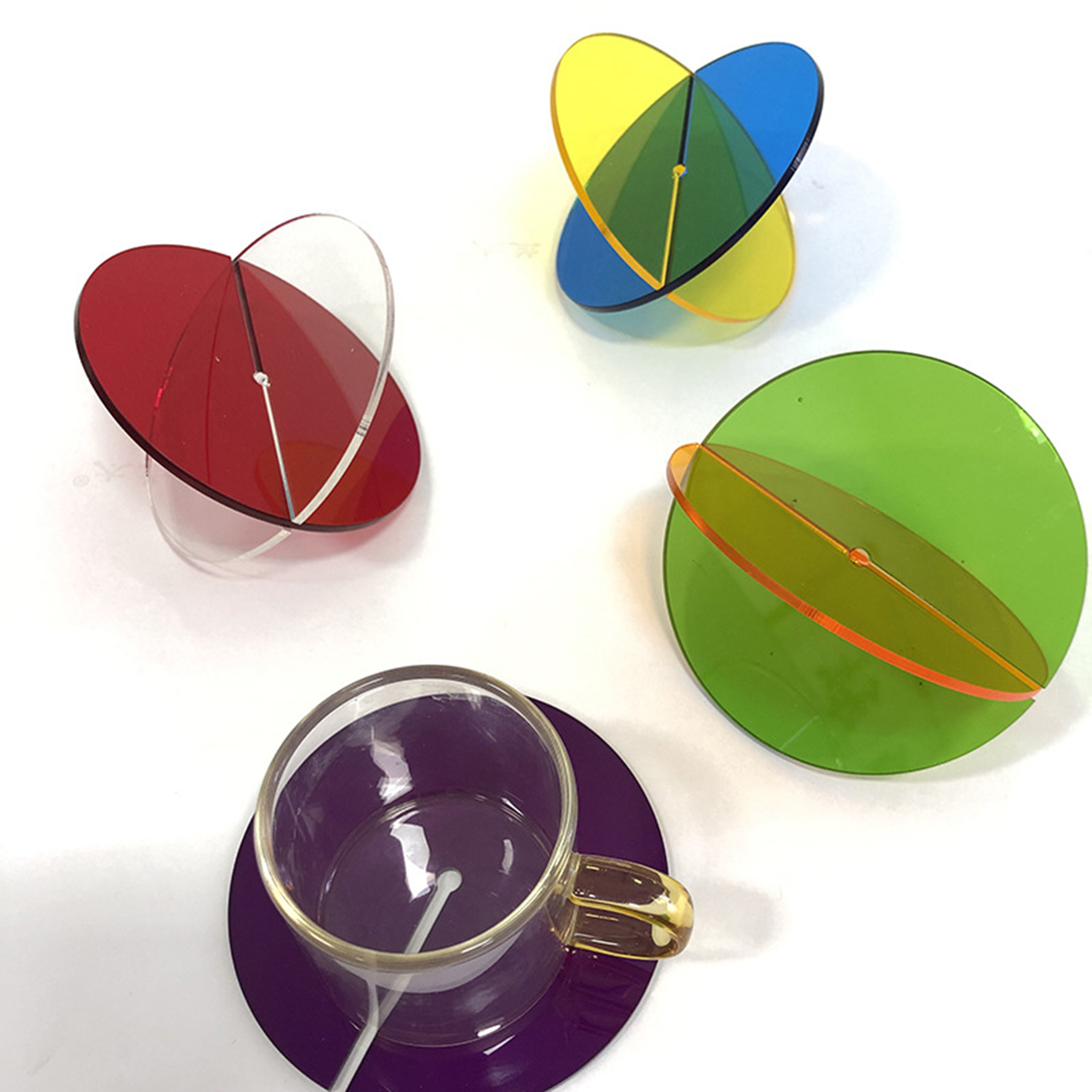 Drinks-Anti-Slip Durable Reusable Acrylic Colorful Coaster 3
