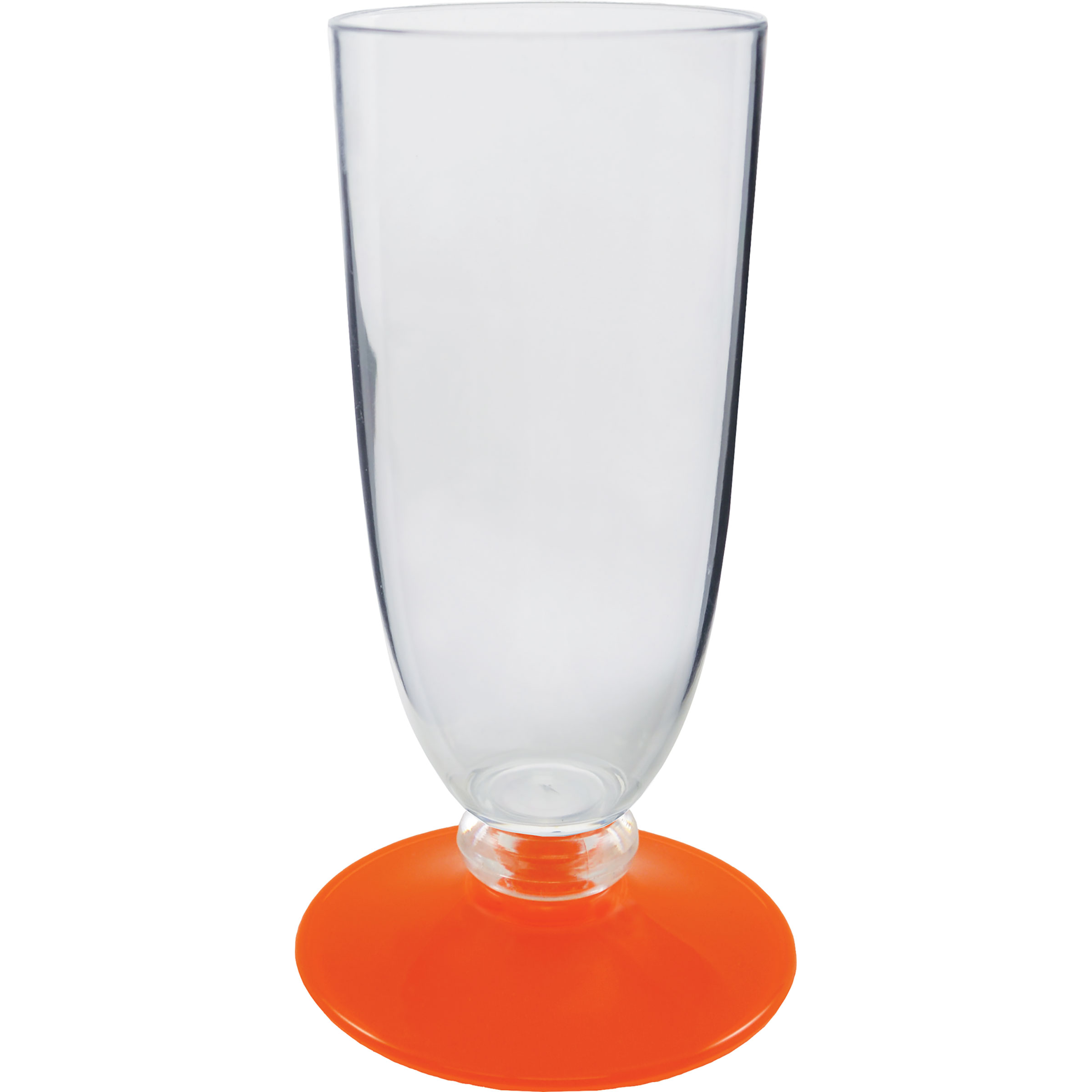 7oz Short Stem Plastic Champagne Flute with Your Choice of Base Color 3