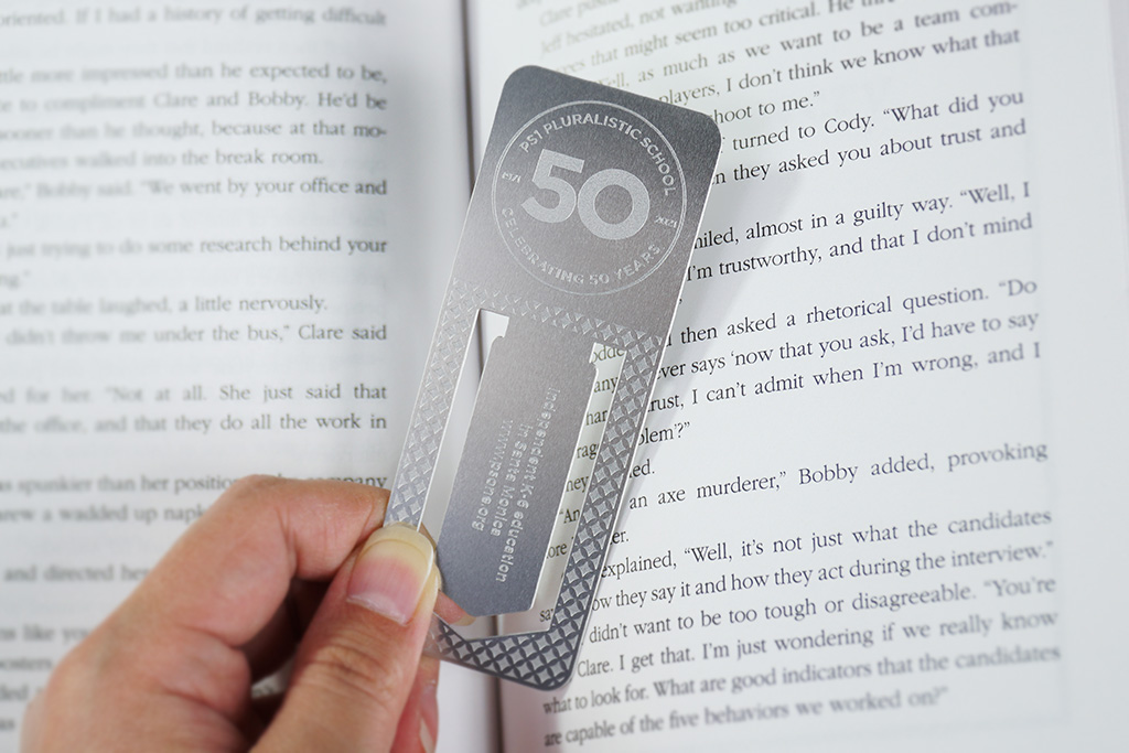 Metal Bookmarks, custom desk accessory with logo imprint 8