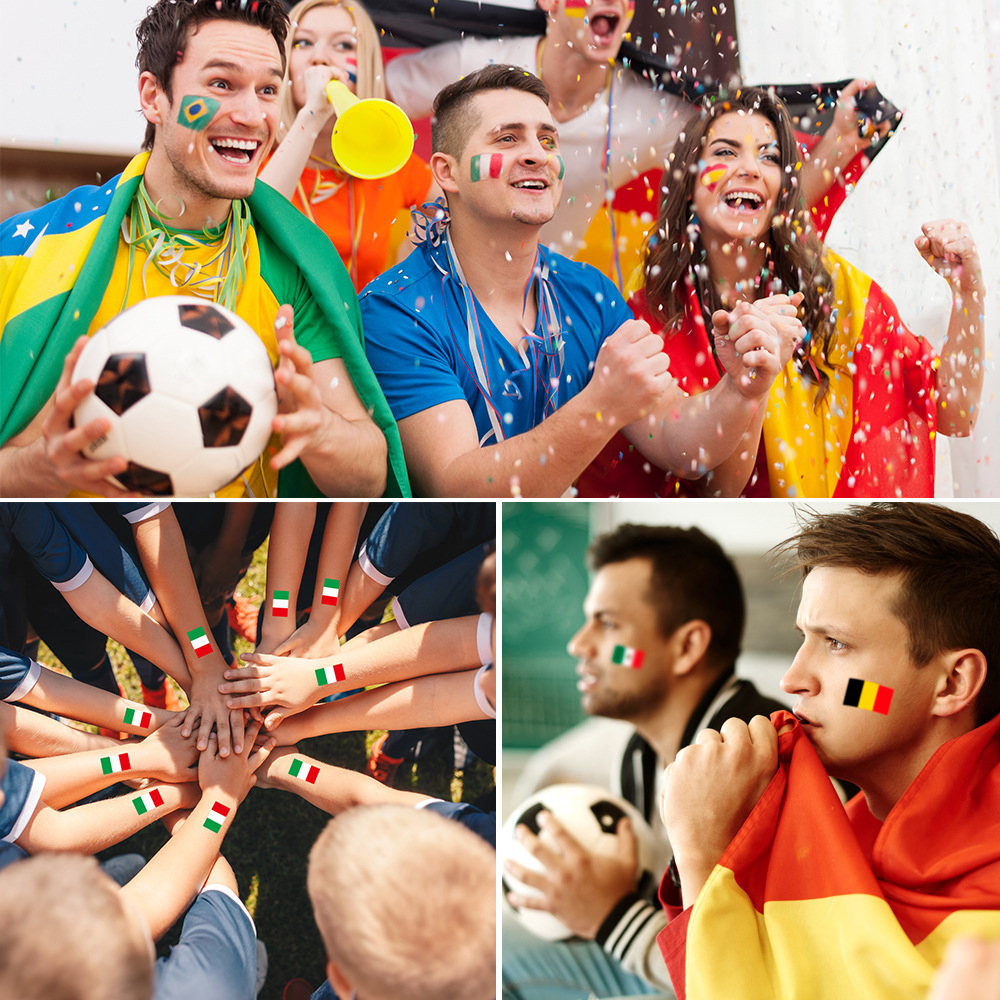 Qatar World Cup Football Tattoo Sticker 4