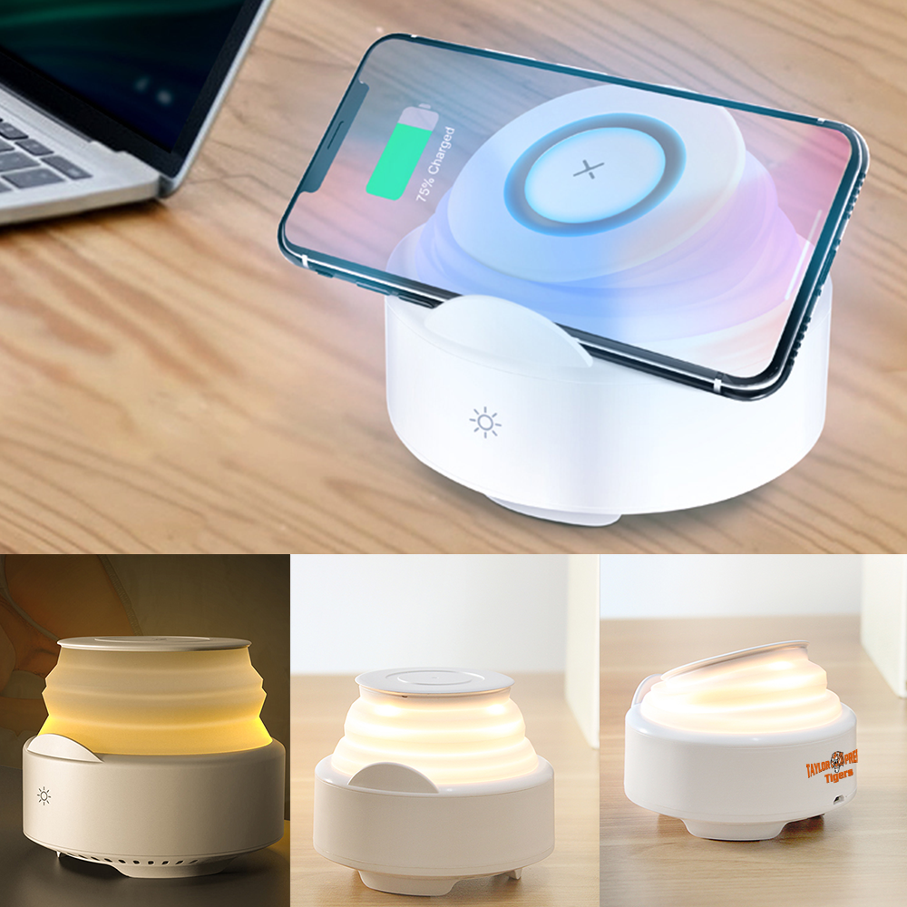 Selene Night Light Bluetooth Speaker with Wireless Charger 9