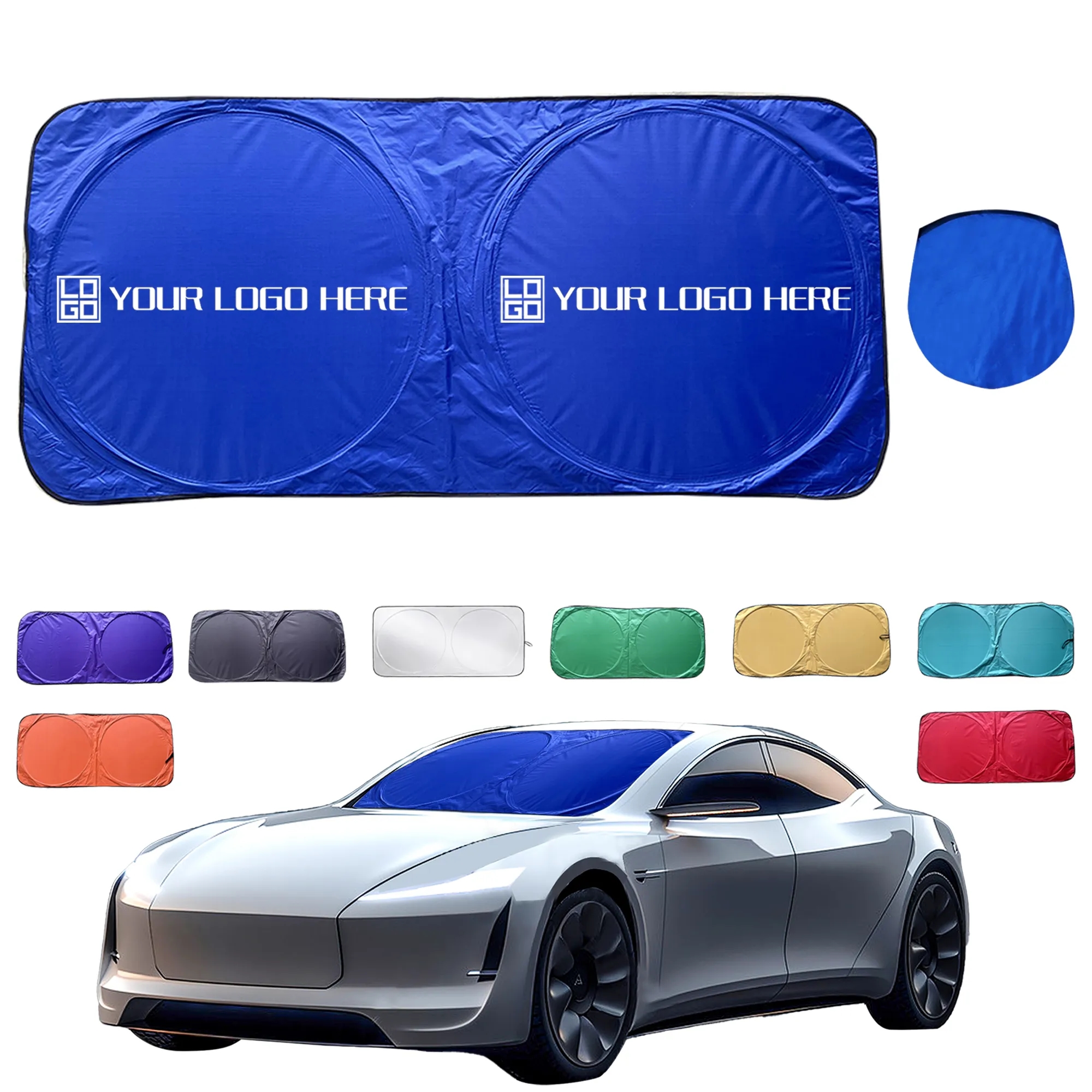 Dual Panel Car Sun Shade 11