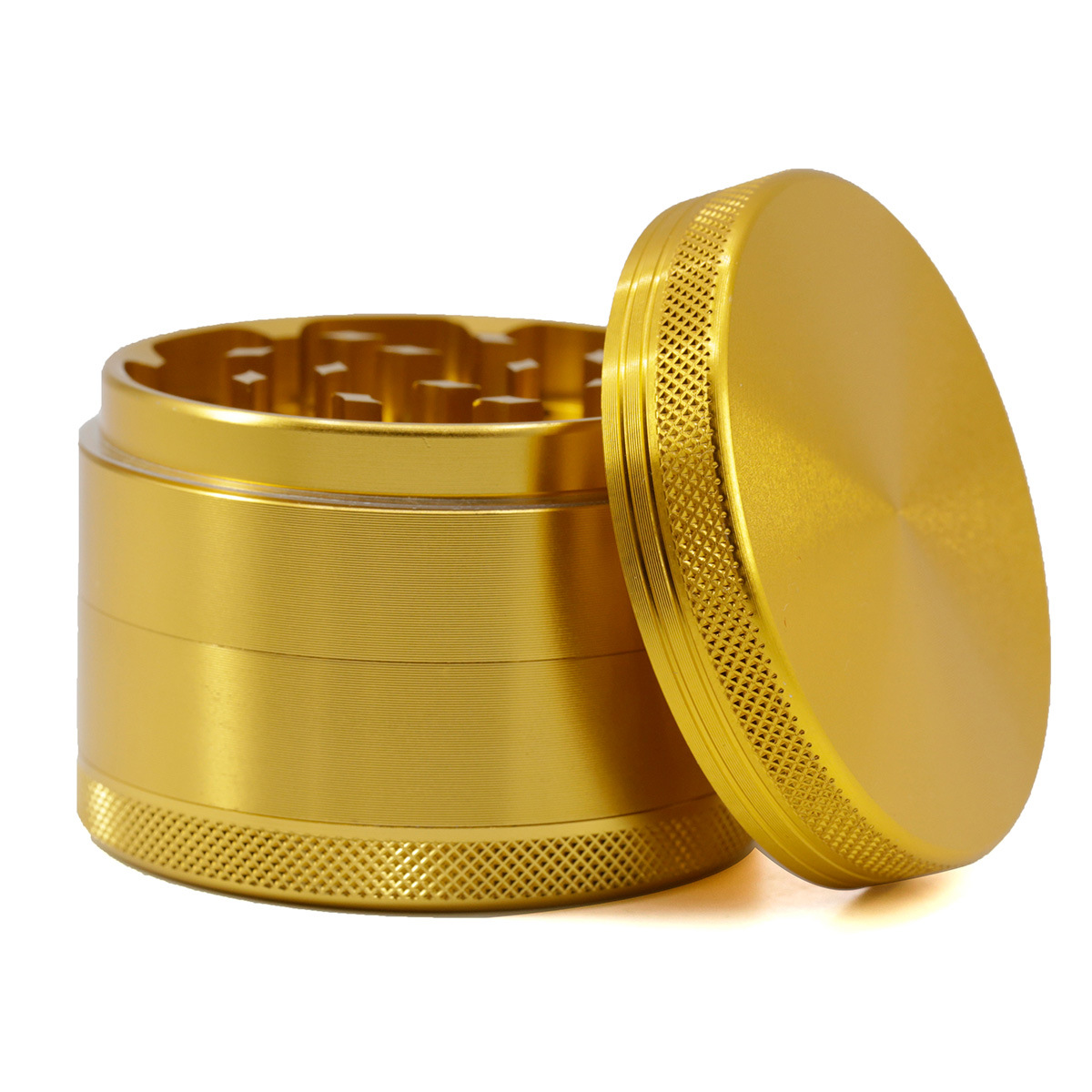 Premium Aluminum Alloy Herb Grinder – 2.45" 4-Piece Metal Design with Pollen Catcher 16