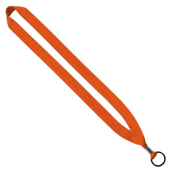 3/4" Polyester Lanyard with Metal Crimp & Split-Ring 58