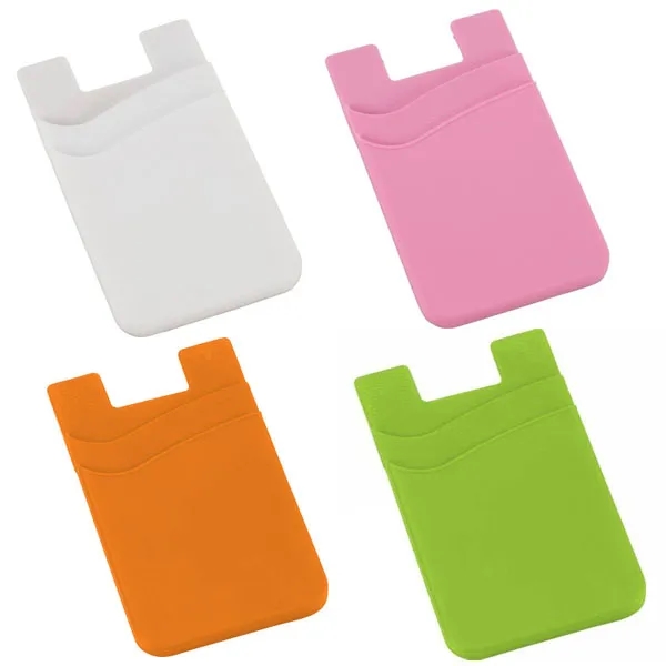 Dual Pocket Silicone Smart Phone Wallet 6