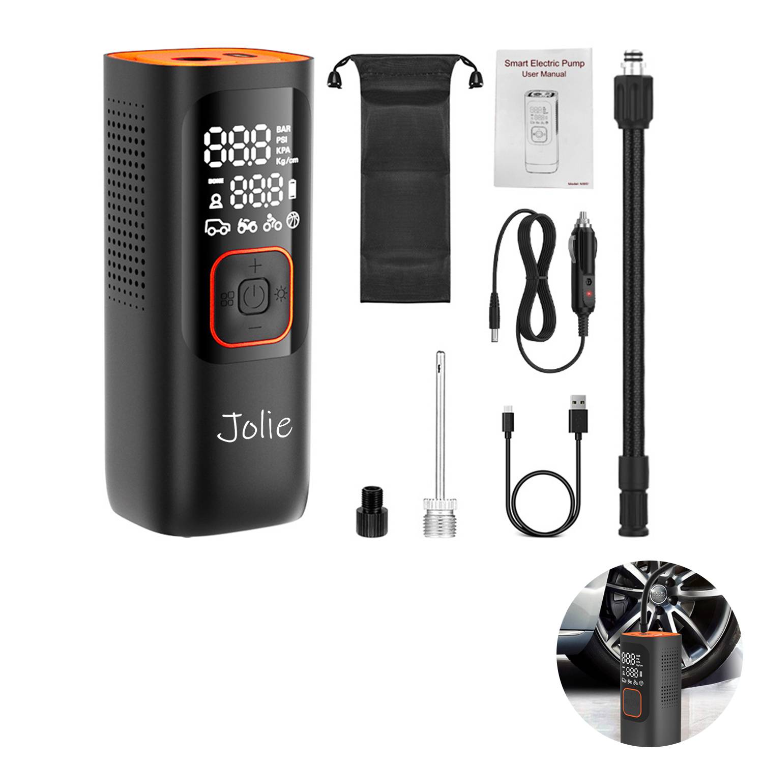 Portable vehicle-mounted inflator 2
