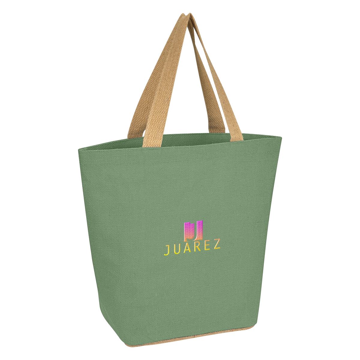 Marketplace Jute Tote Bag, custom tote bag with logo imprint 3