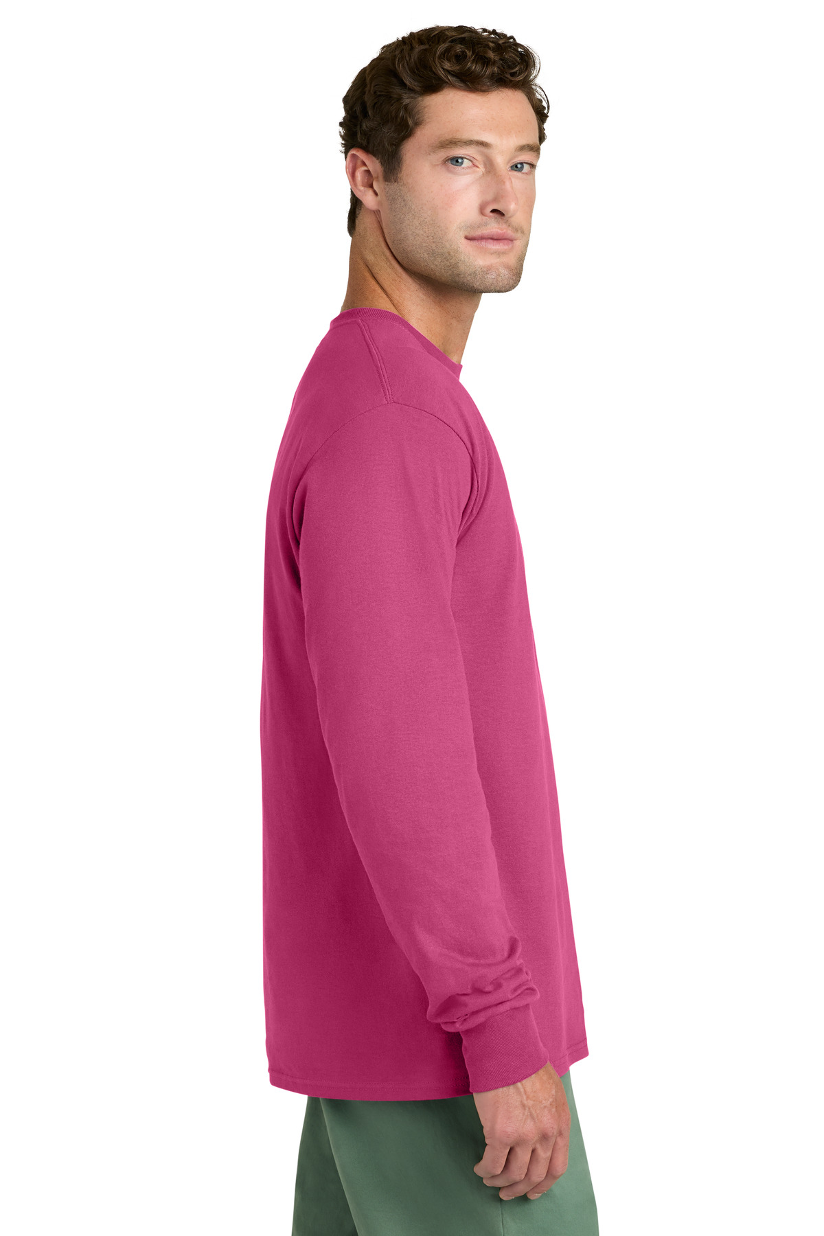 Port & Co Long Sleeve Core Cotton Tee. PC54LS 118