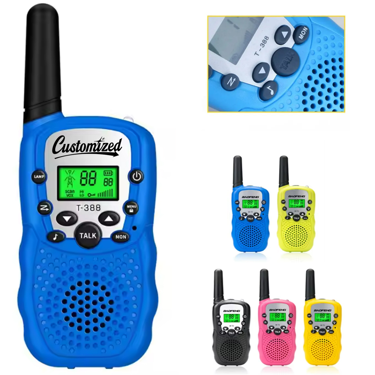 3km Kids Long-Range Toy Walkie Talkie Radio 4