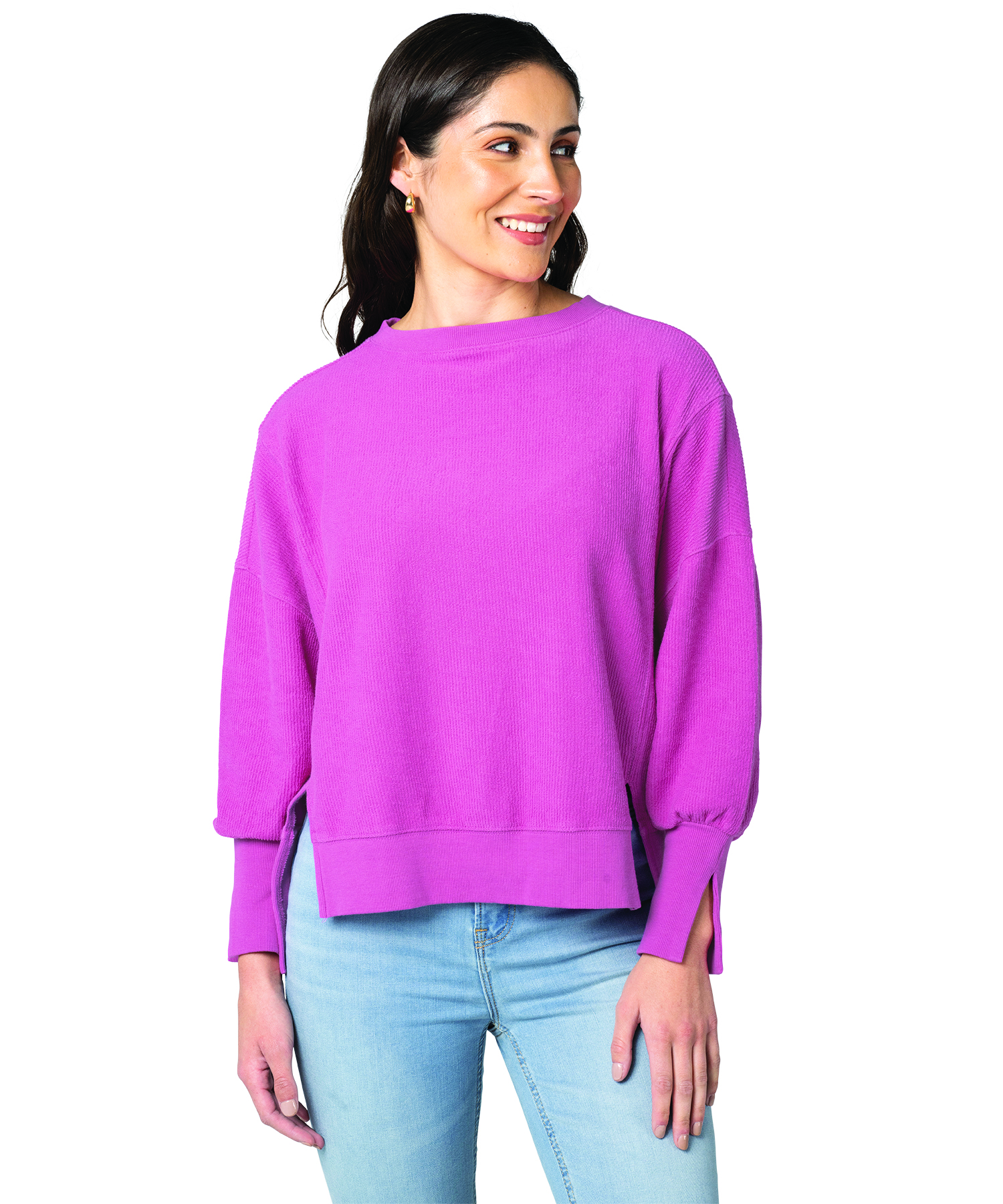 Women's Camden Spliced Crew Neck Sweatshirt 45