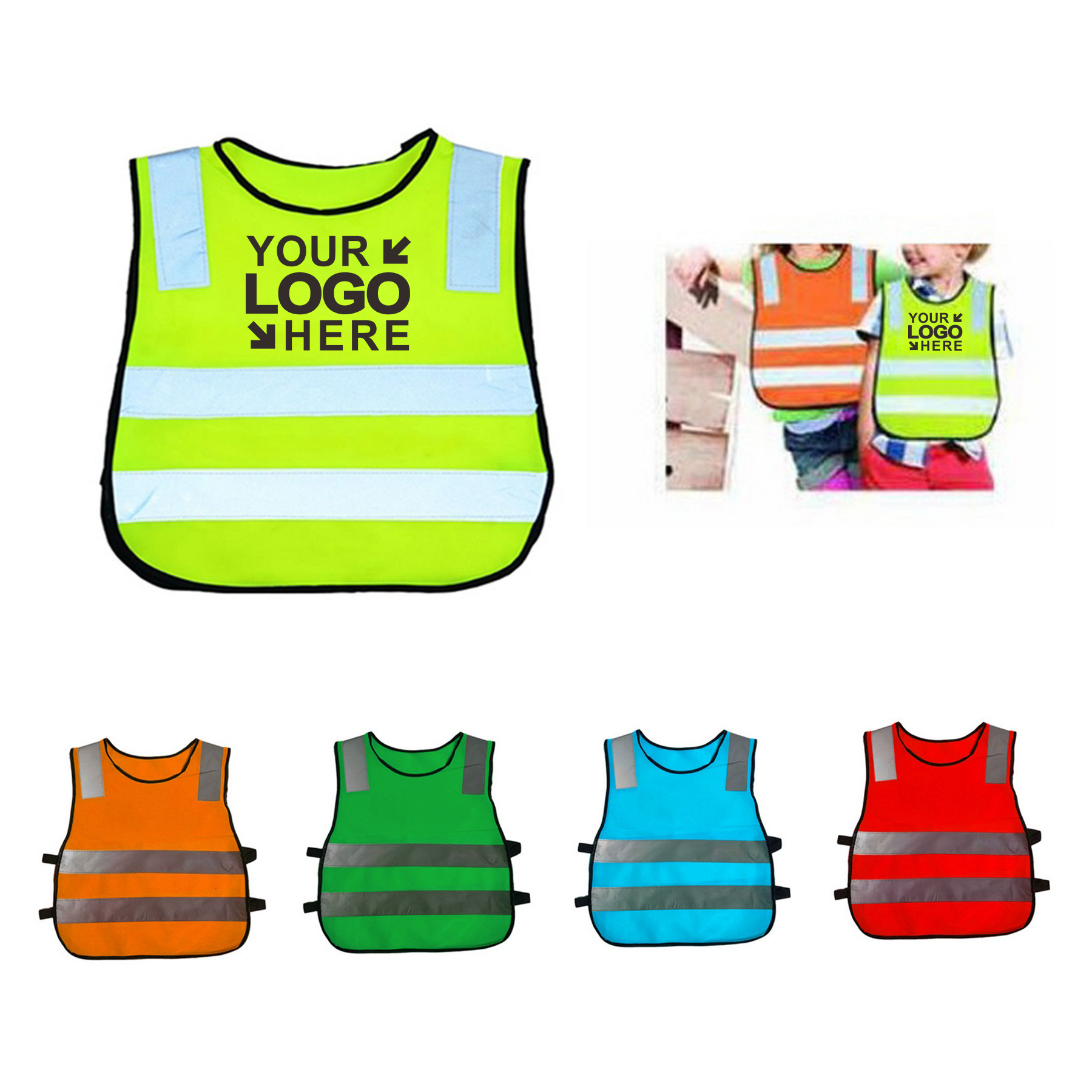 MOQ50Pcs Reflective Safty Vest for Kids 2