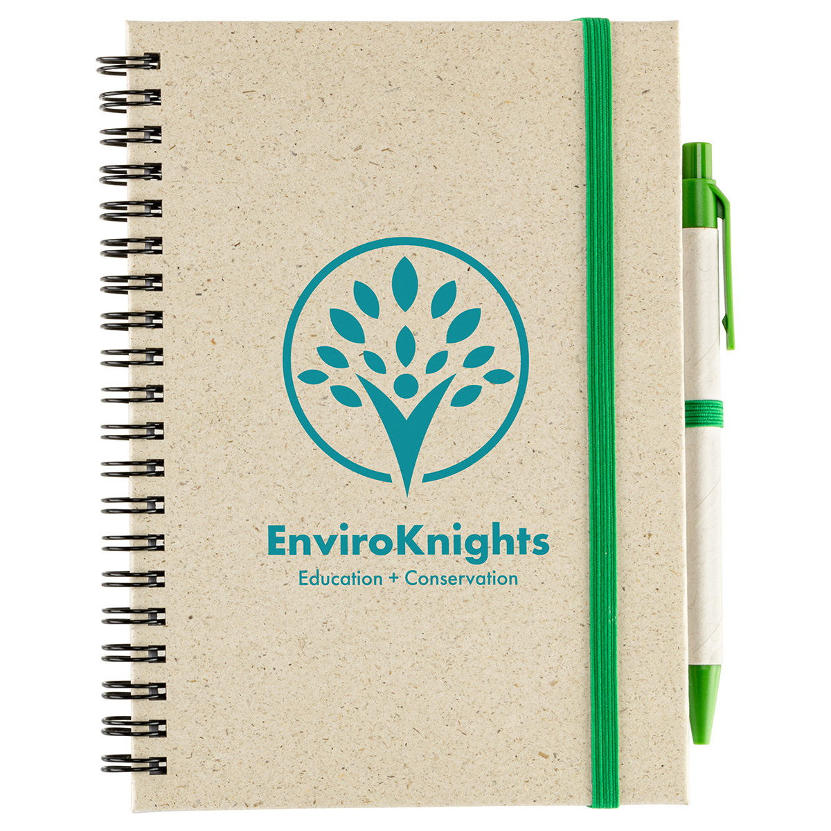 Prairie Fragrant Grass Recycled Spiral Notebook with Pen 14