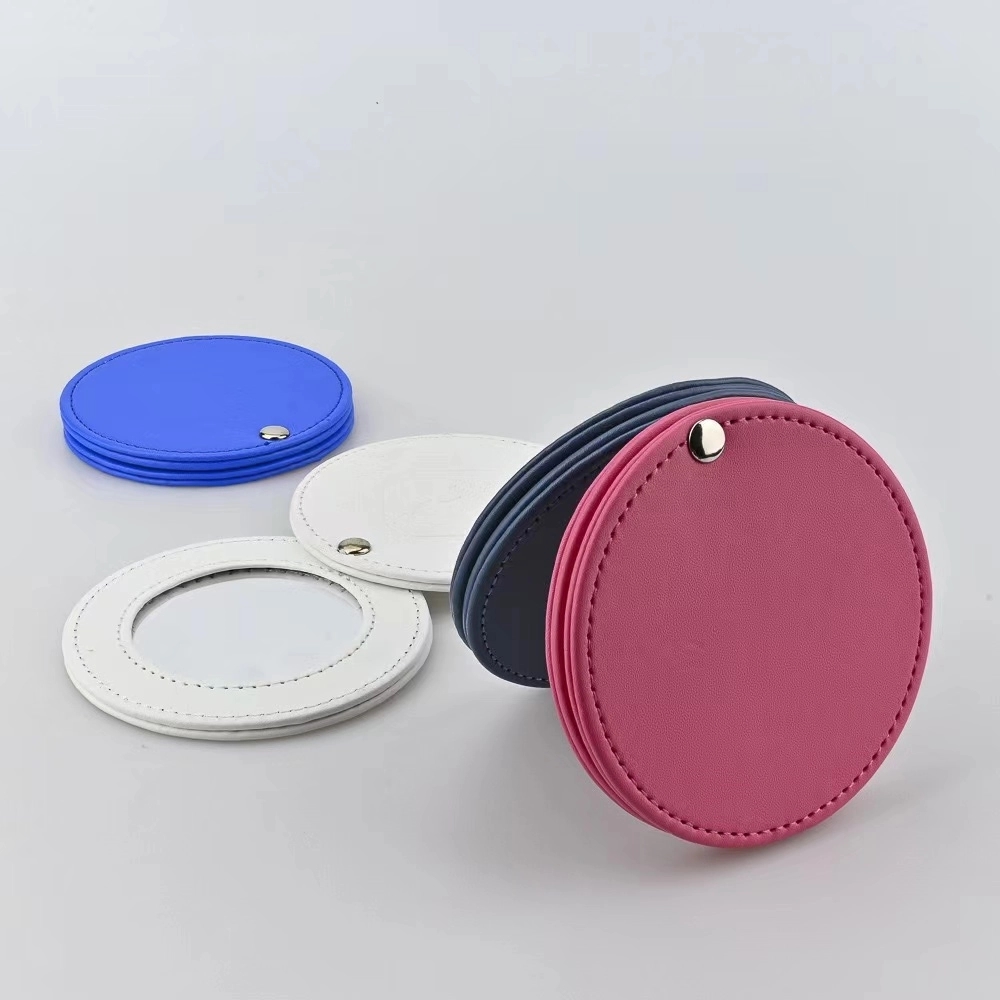 Miss Swipe Round PU Leather Compact Mirror 4