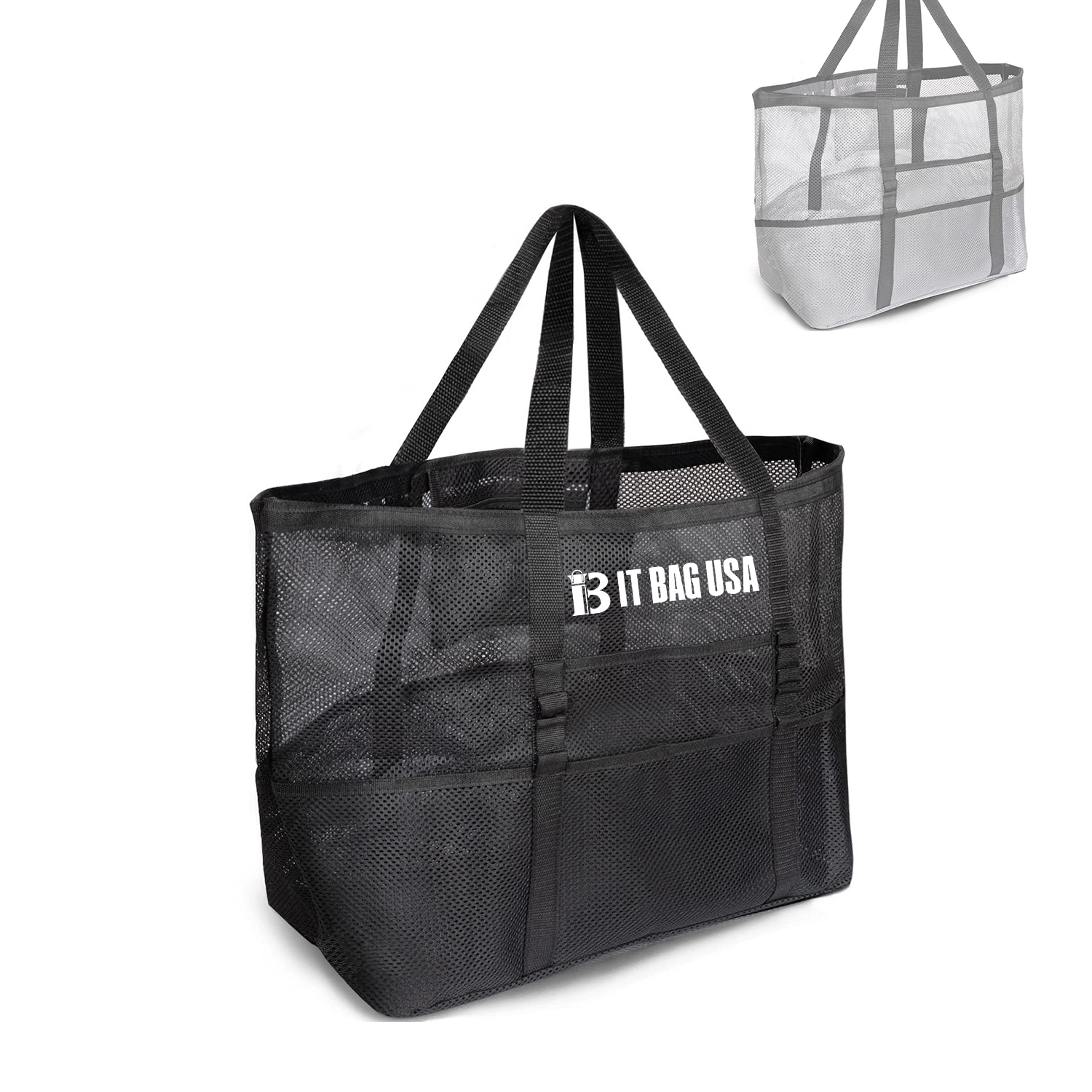 Large Capacity Mesh Beach Tote Bag 1