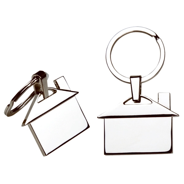Metal House Keychain 1