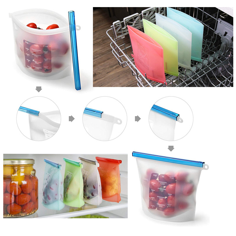 Multifunctional silicone fresh-keeping bag 5