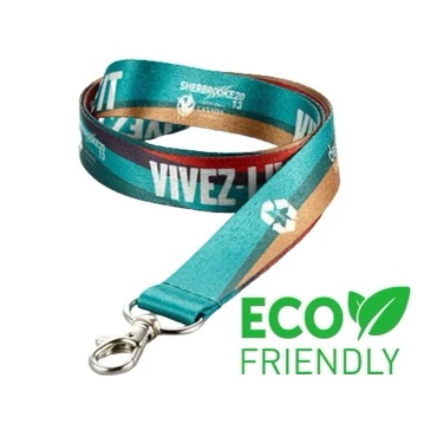 5/8" & 3/4" rPET Recycled Polyester Sublimation Lanyard 3