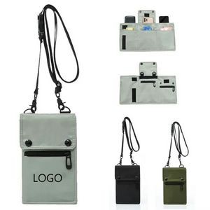 Crossbody Phone Bag Multi-Purpose Pouch w/ Adjustable Strap 9