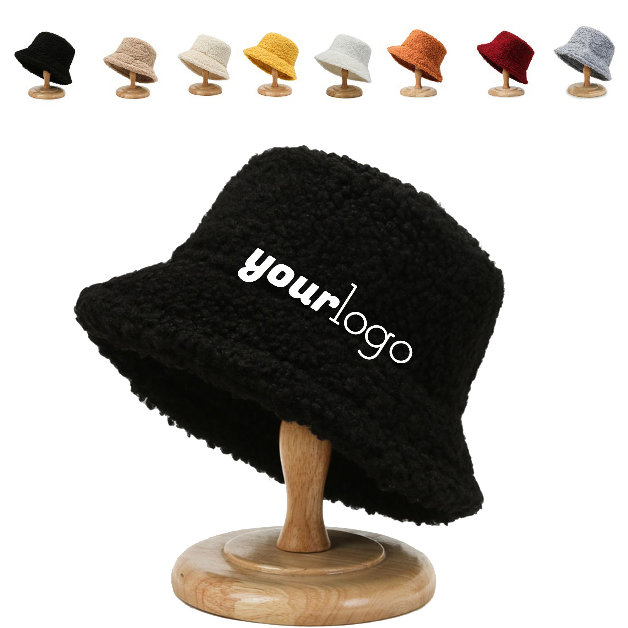 Soft Sherpa Fleece Bucket Hat for Women Winter Style 10