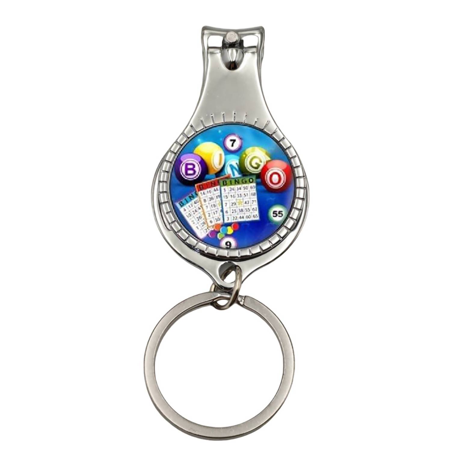 Multifunctional Retro Keychain with Opener & Nail Clipper 3