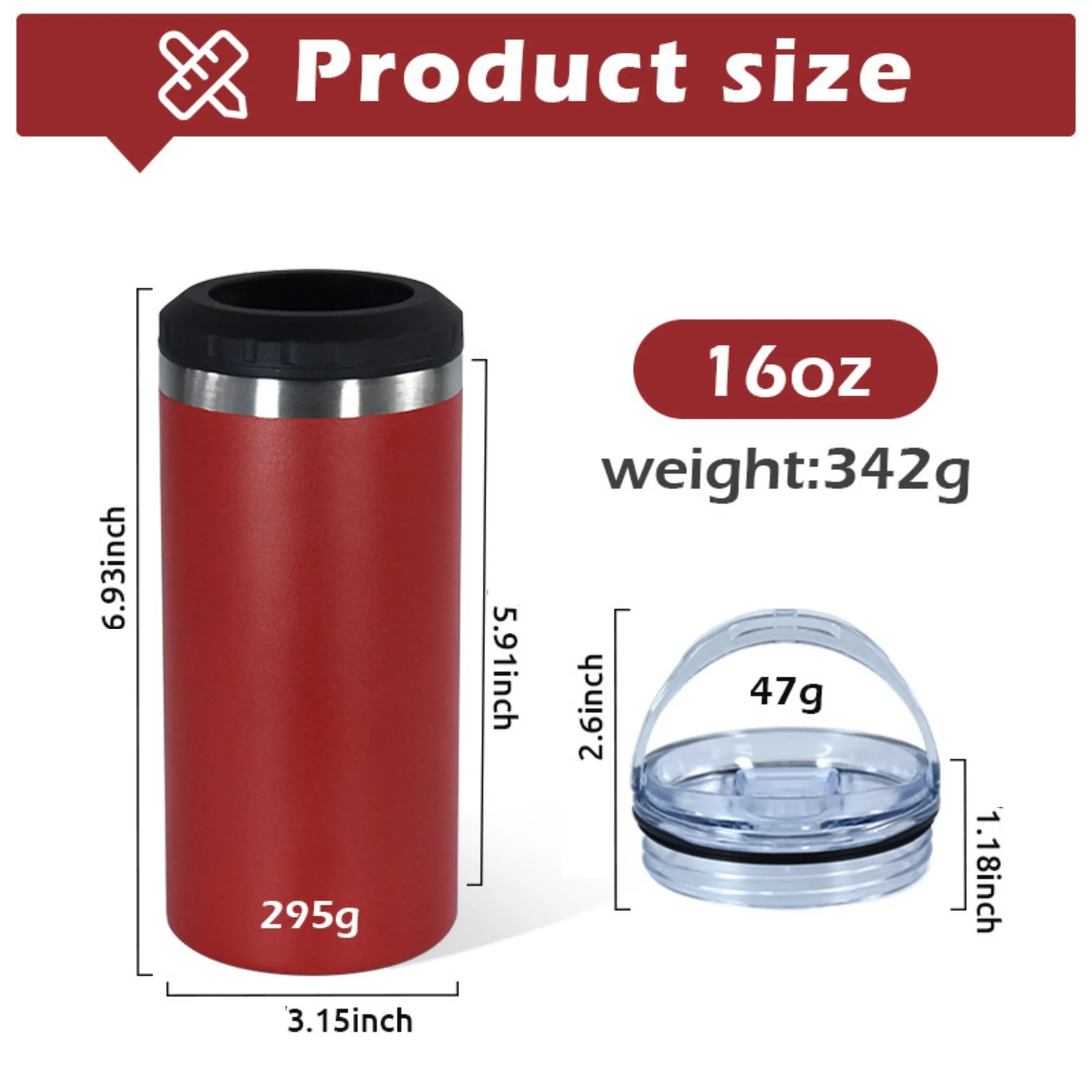 16oz Multi-Functional 304 Stainless Steel 4-In-1 Cooler 2