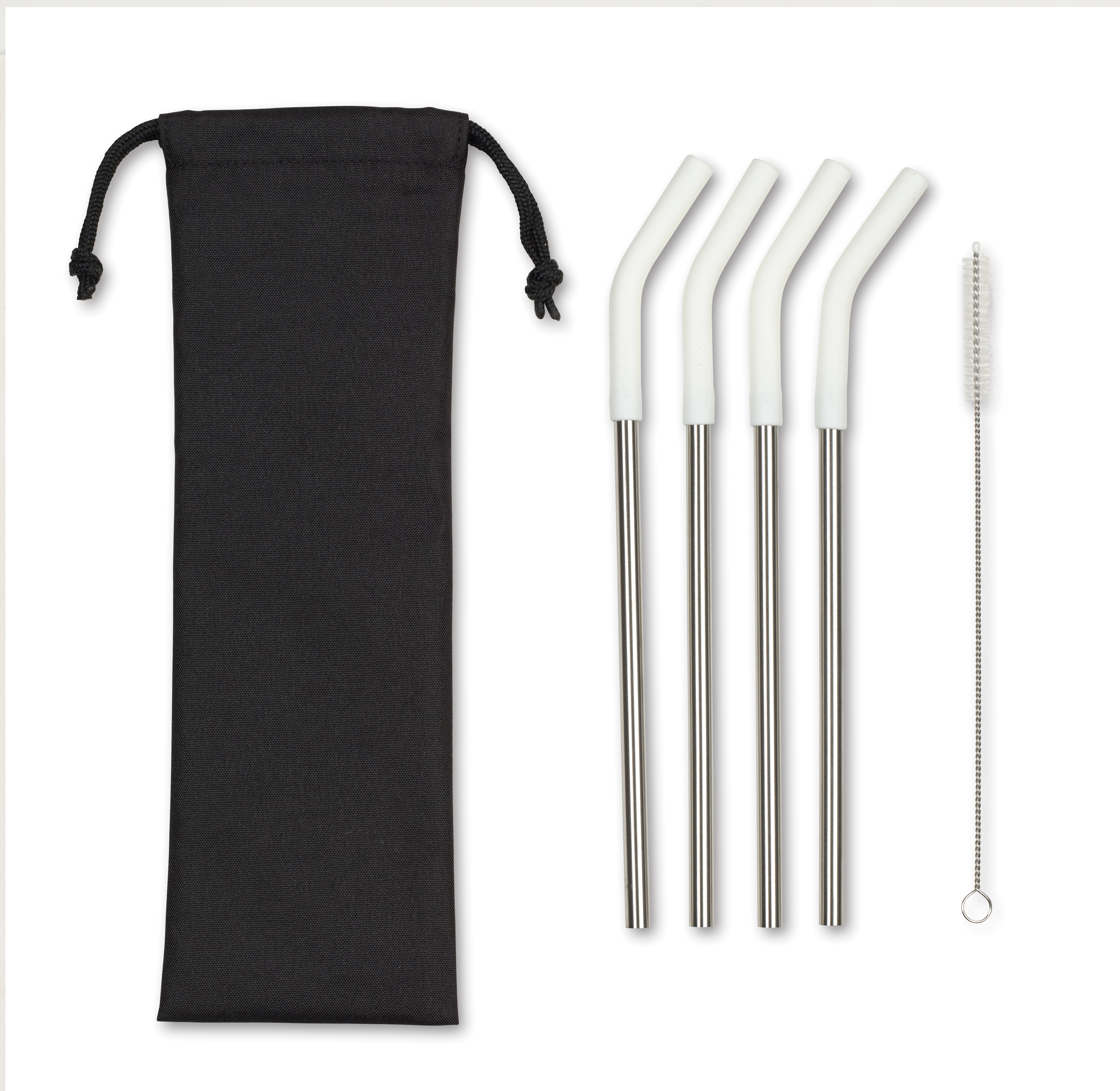 Aviana™ Poppy 4-Pack Stainless Straw Set 8