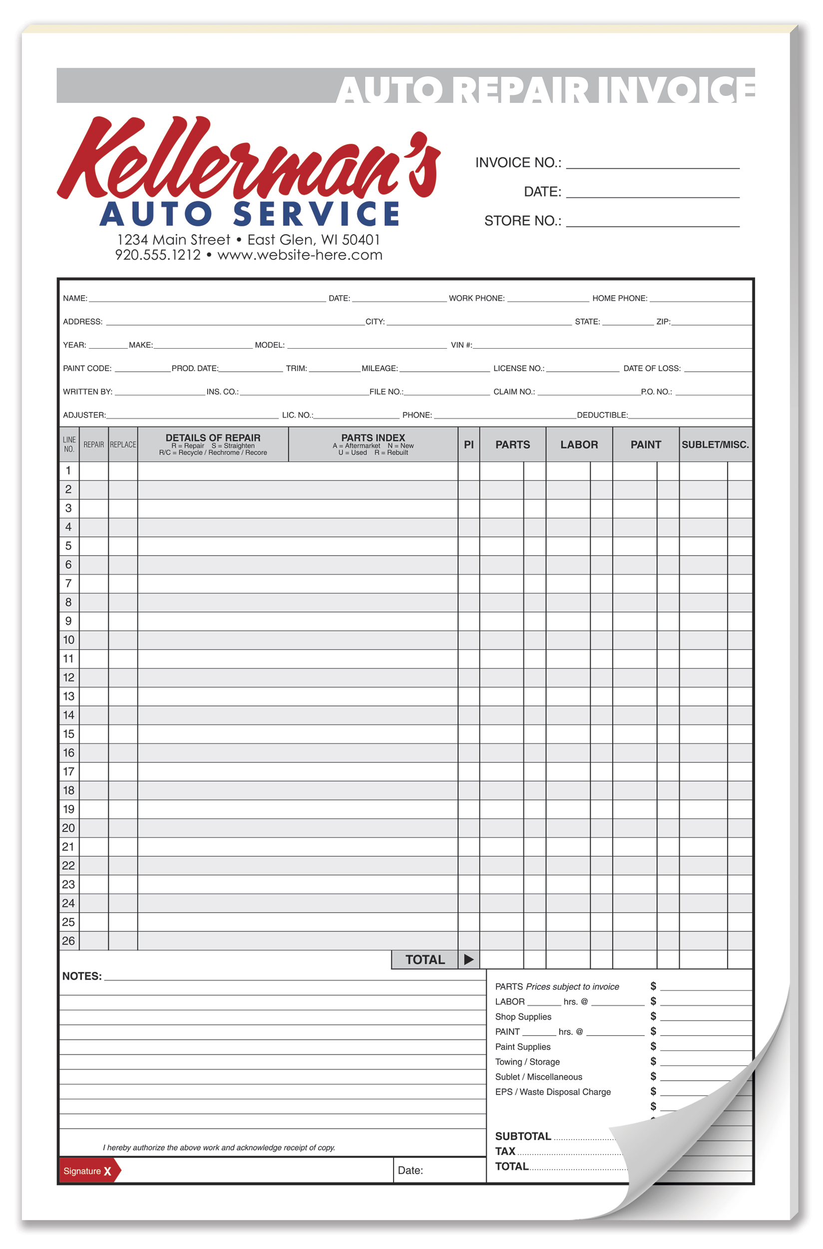 Scratch Pad / Notepad - 100 Sheets - 5.5x8.5 5