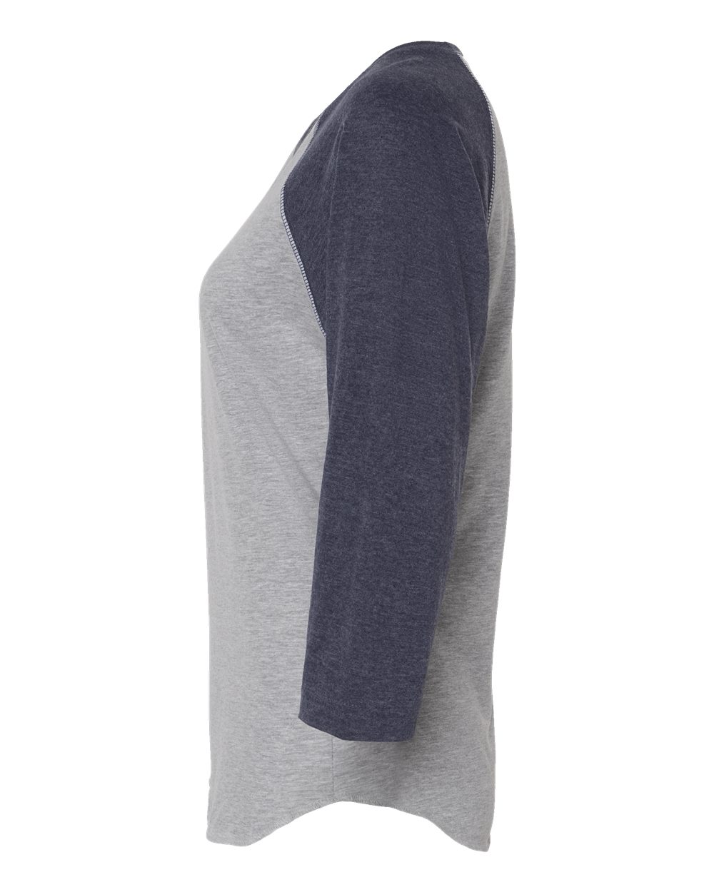 Women's Baseball Fine Jersey Three-Quarter Sleeve Tee - 3530 35
